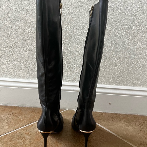 Coach leather boots heels size 5B - Picture 2 of 8